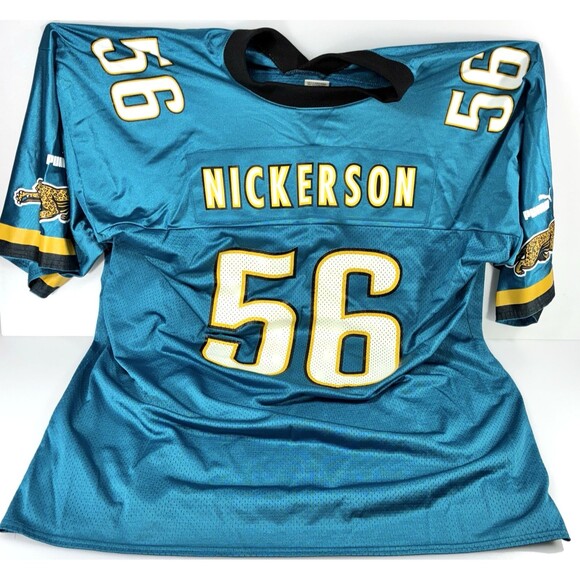 Authentic 90's Puma NFL Jacksonville Jaguars Hardy Nickerson Jersey Size 2XL - Picture 5 of 11